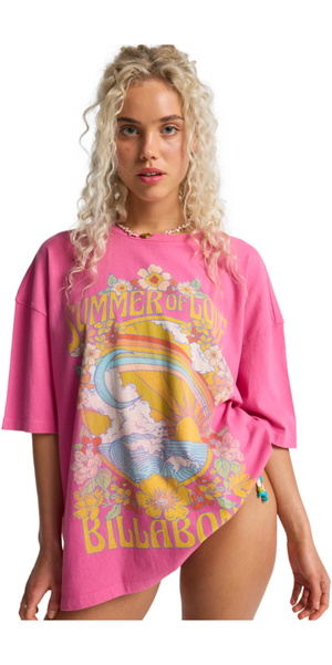 2026 Billabong Mujer Camiseta «Summer Of Love» EBJZT00592 - Guava